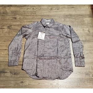 NWT New Engineered Garments FWK Silver Blouse Shirt Womens 2 Small S Flaw Read